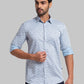 Men Contemporary Fit Light Blue Shirt