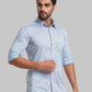 Men Contemporary Fit Light Blue Shirt