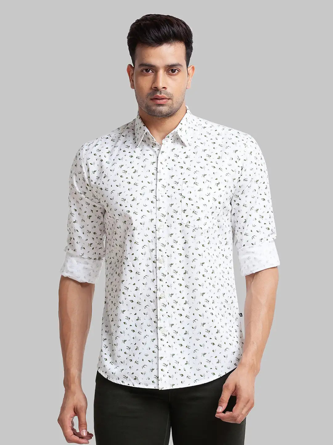 Men Slim Fit Fawn Shirt