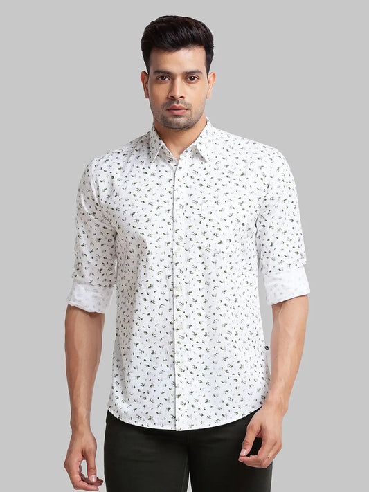 Men Slim Fit Fawn Shirt