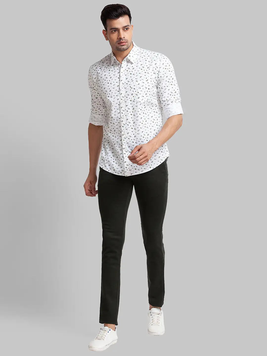 Men Slim Fit Fawn Shirt