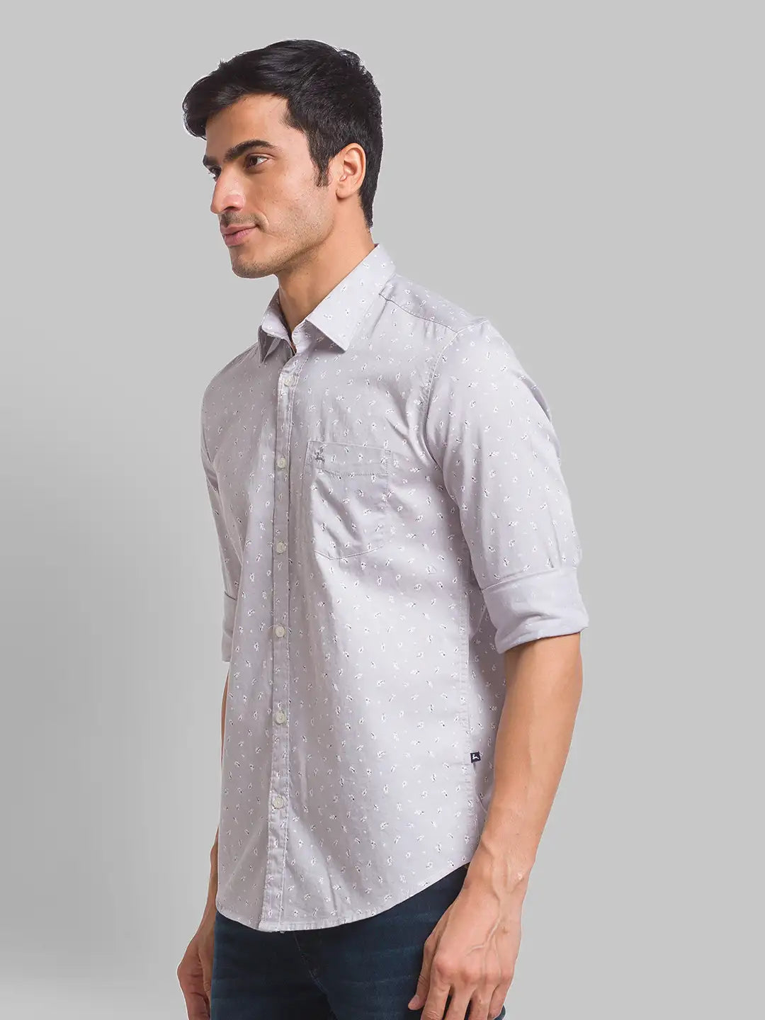 Men Slim Fit Fawn Shirt