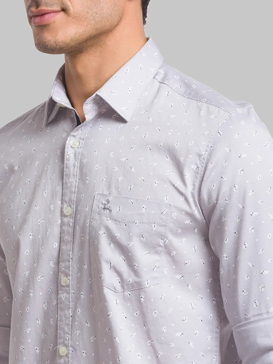 Men Slim Fit Fawn Shirt