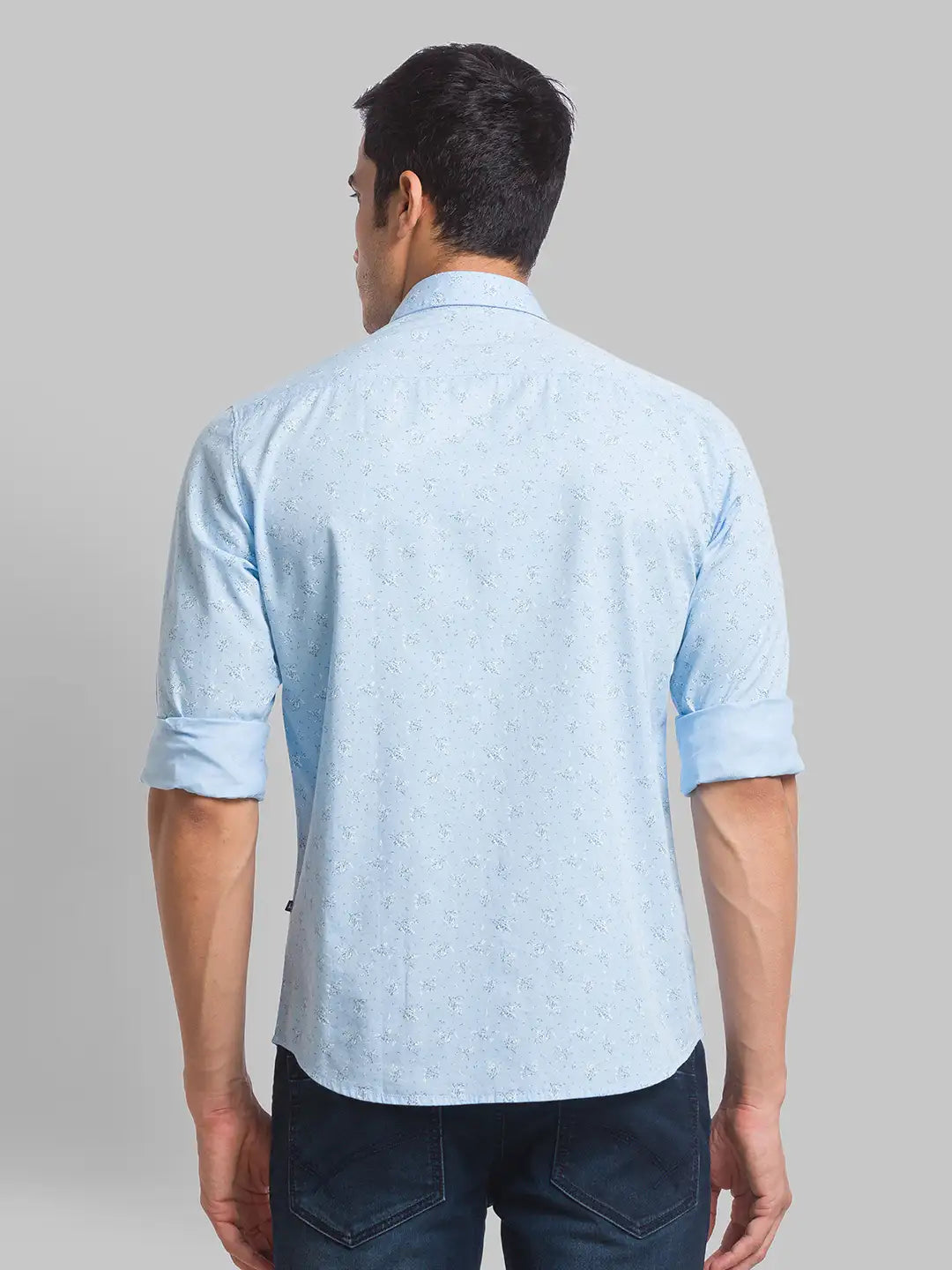 Men Slim Fit Green Shirt