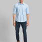 Men Slim Fit Green Shirt