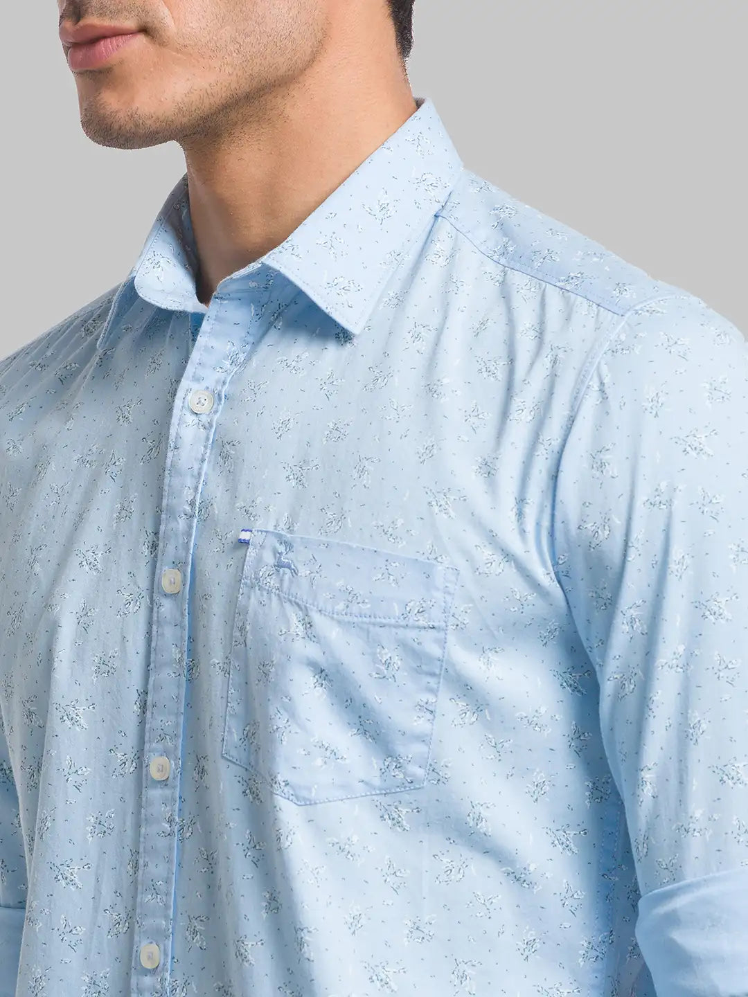 Men Slim Fit Green Shirt