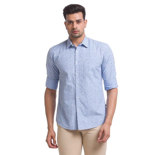 Men Slim Fit Red Shirt