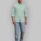 Men Slim Fit Blue Shirt