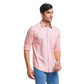 Men Slim Fit Light Fawn Shirt