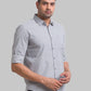 Men Slim Fit White Shirt