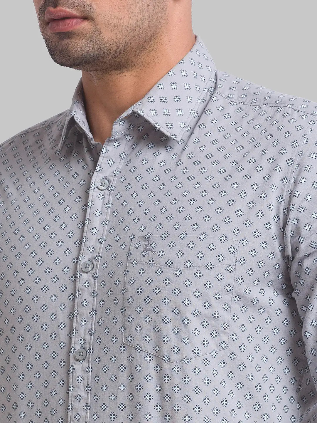 Men Slim Fit White Shirt
