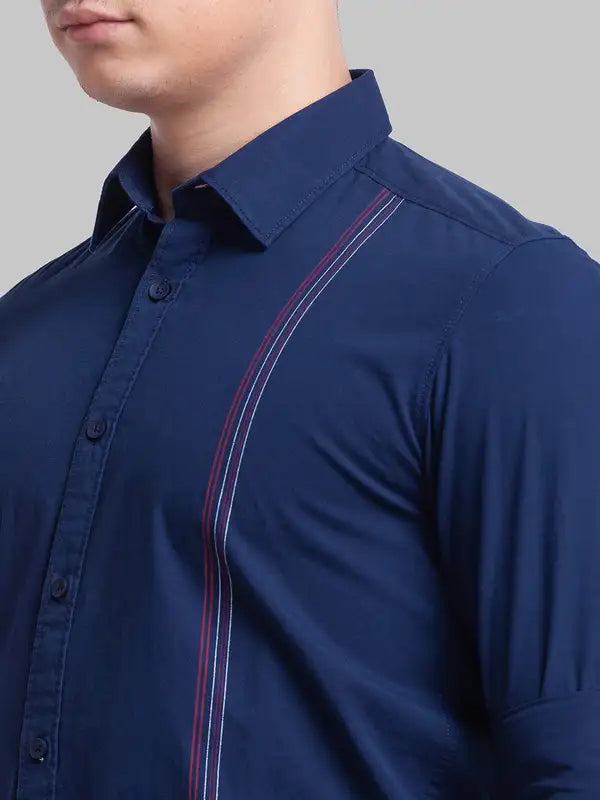 Men Slim Fit Red Shirt