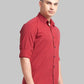 Men Slim Fit Red Shirt