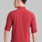 Men Slim Fit Red Shirt