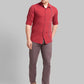 Men Slim Fit Red Shirt