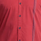 Men Slim Fit Red Shirt