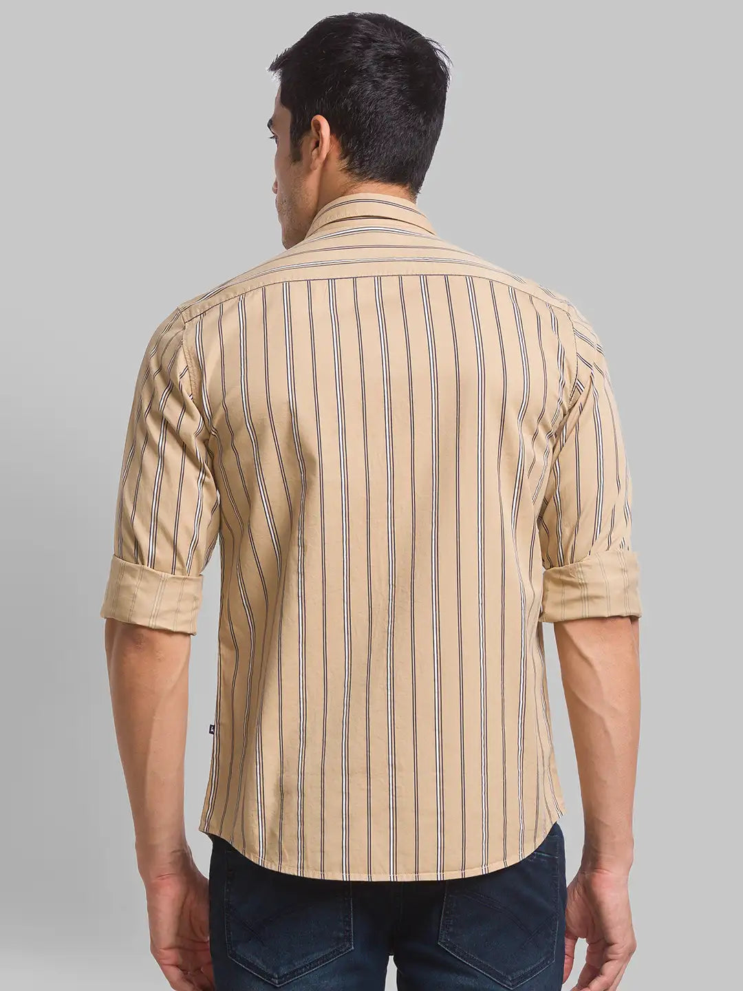Parx Men Red Checks Slim Fit Cotton Full Sleeve Shirts