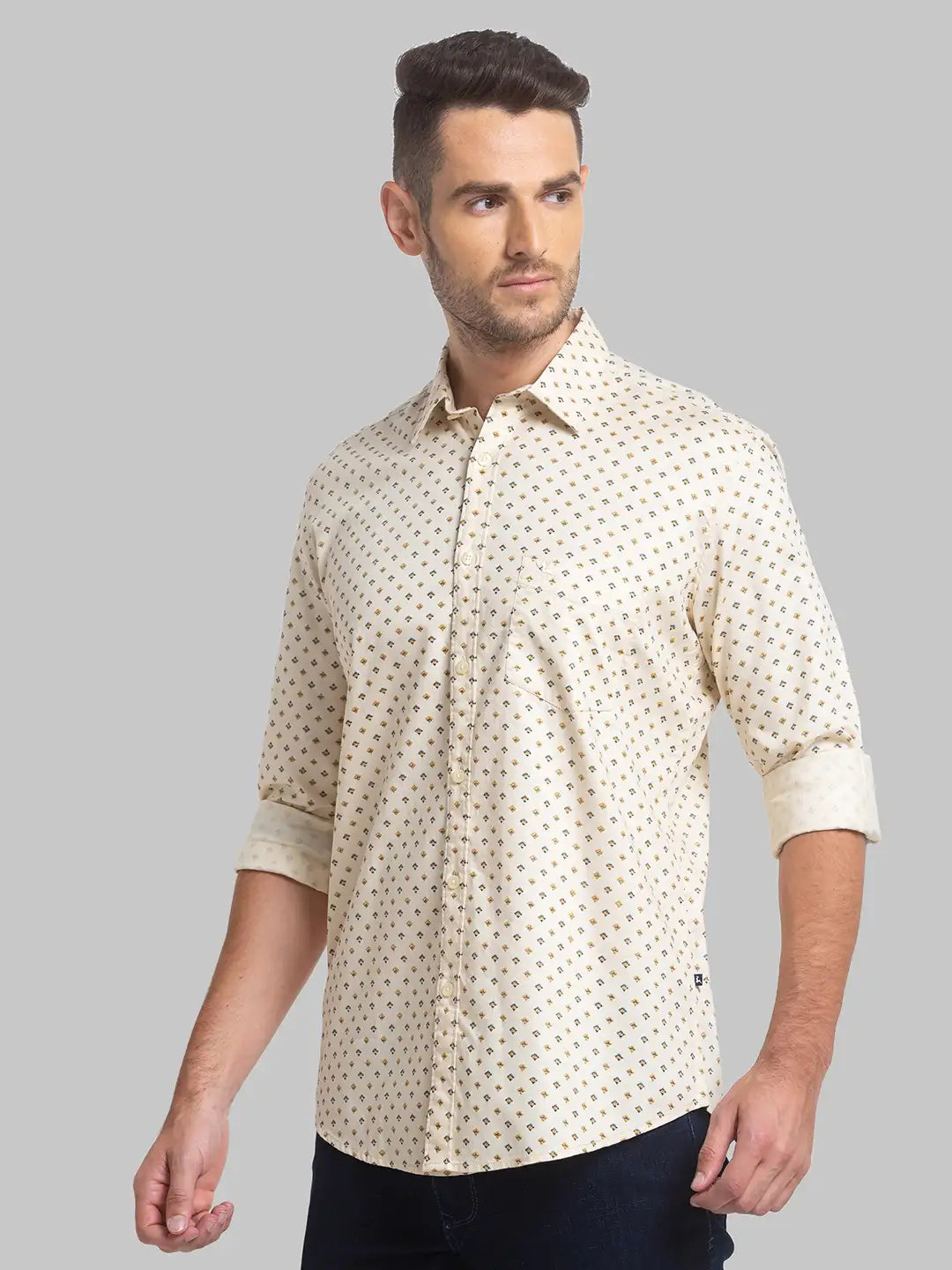 Men Slim Fit Black Shirt