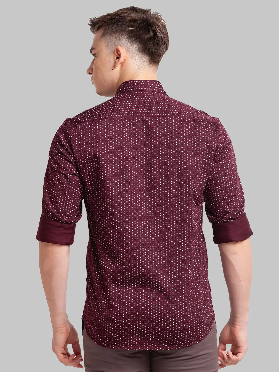 Men Slim Fit Light Blue Shirt