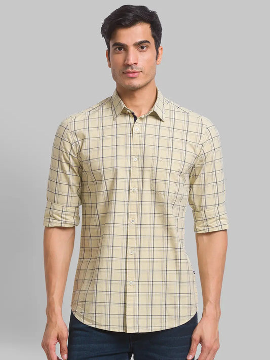 Men Slim Fit White Shirt