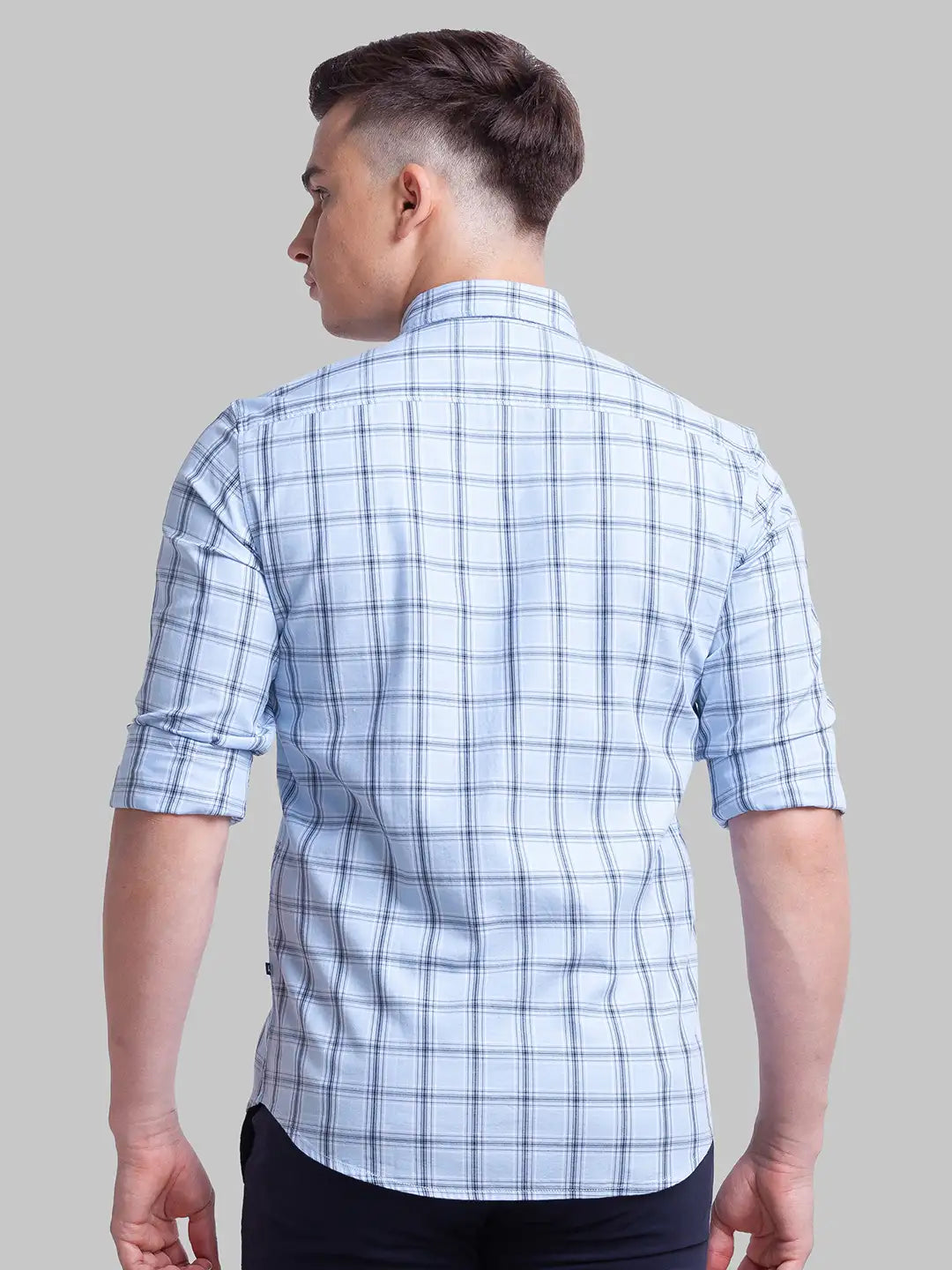 Men Slim Fit Pink Shirt