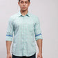 Parx Men Yellow Checks Slim Fit Cotton Full Sleeve Cut Away Collar Shirt
