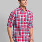 Men Slim Fit Maroon Shirt