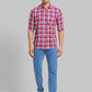 Men Slim Fit Maroon Shirt