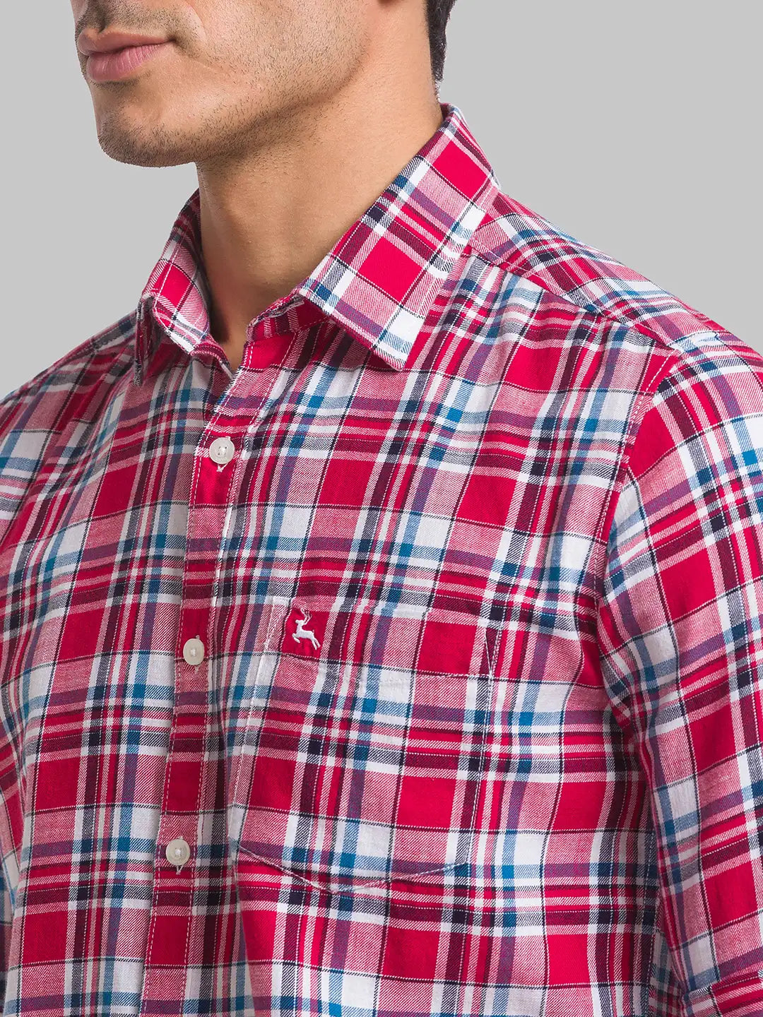 Men Slim Fit Maroon Shirt