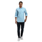 Men Slim Fit Blue Shirt
