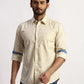 Parx Men Green Checks Slim Fit Cotton Full Sleeve Cut Away Collar Shirt