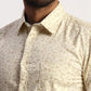Parx Men Green Checks Slim Fit Cotton Full Sleeve Cut Away Collar Shirt