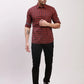 Parx Men Blue Checks Slim Fit Cotton Full Sleeve Shirts