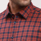Parx Men Blue Checks Slim Fit Cotton Full Sleeve Shirts