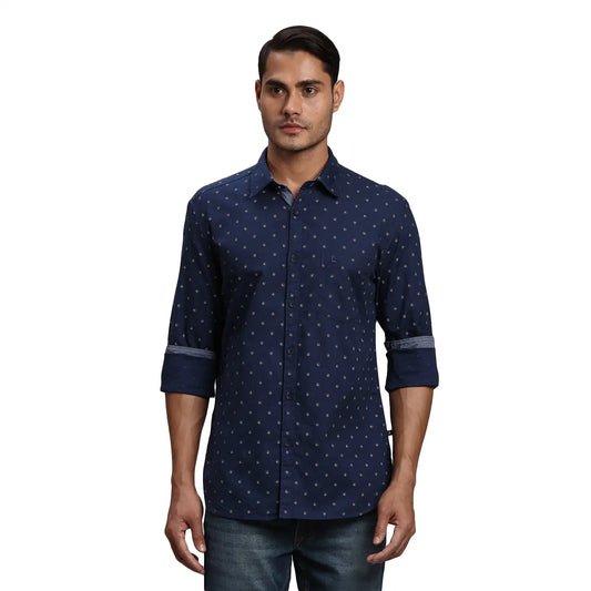 Men Slim Fit Red Shirt