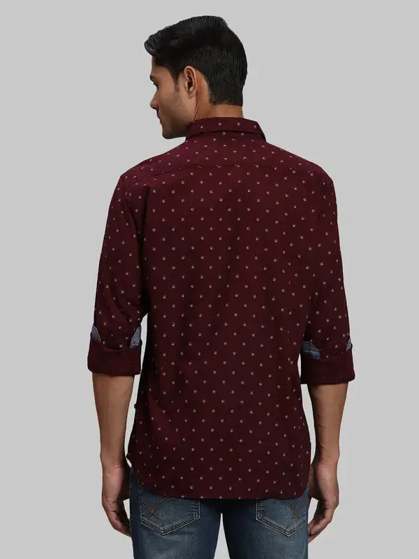 Men Slim Fit White Shirt