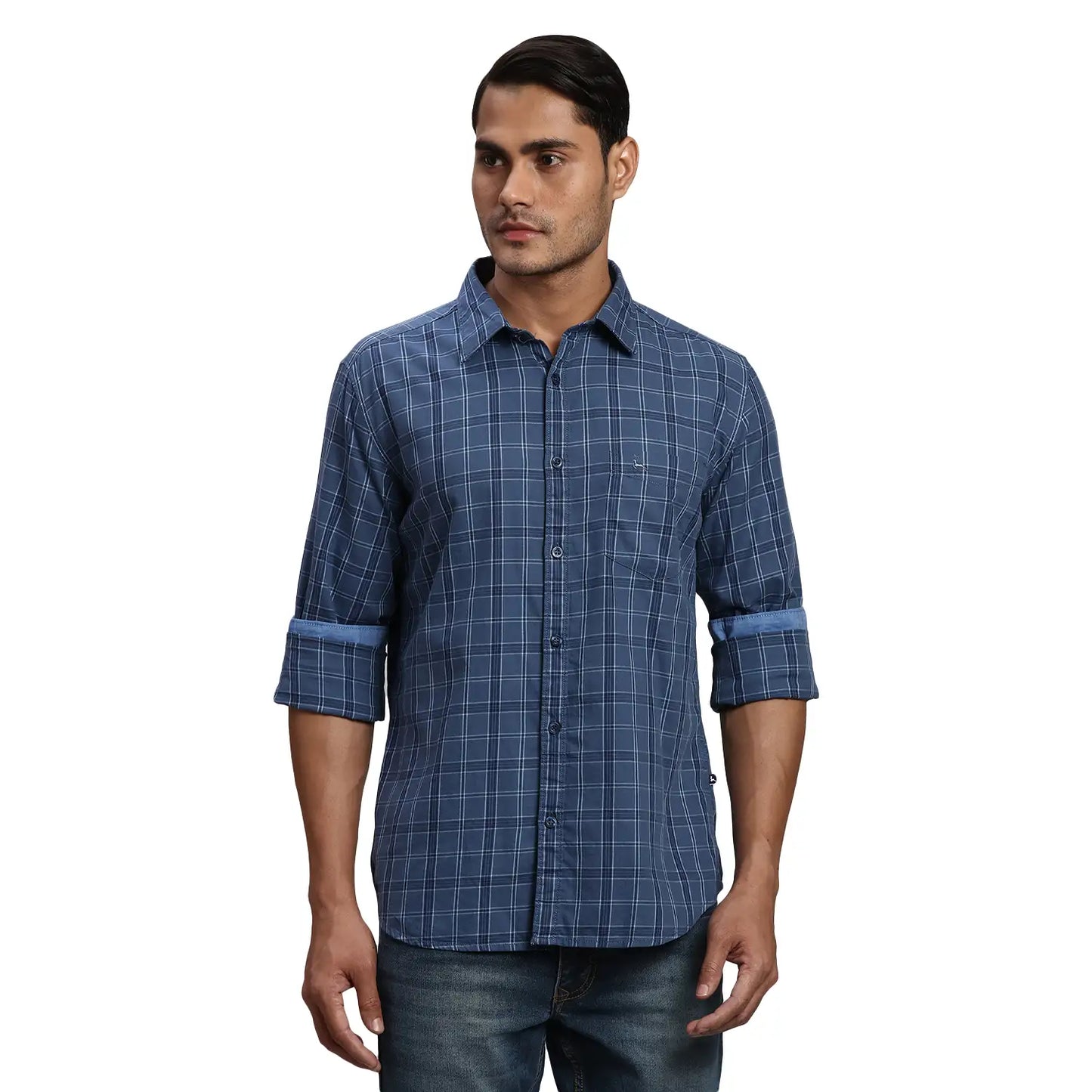 Men Slim Fit Red Shirt