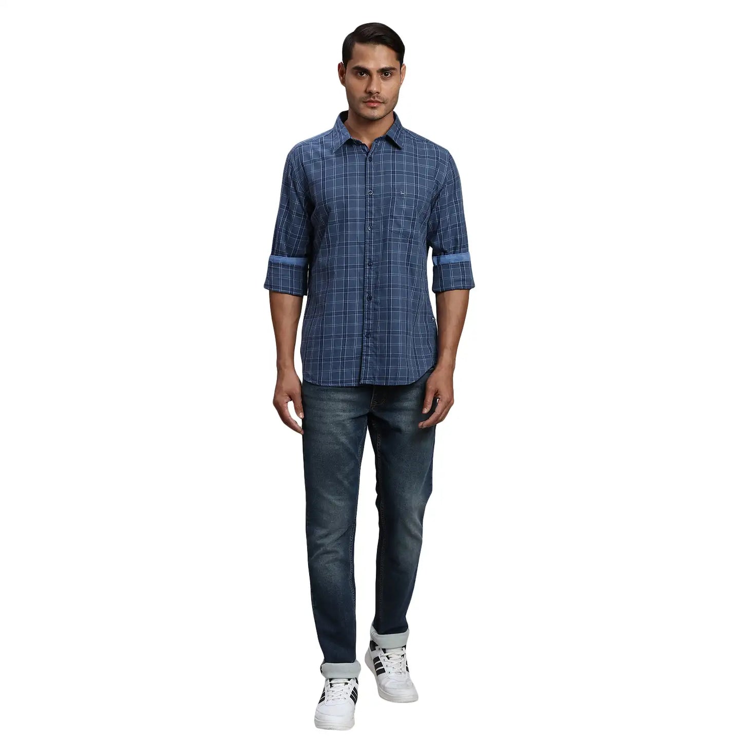 Men Slim Fit Red Shirt