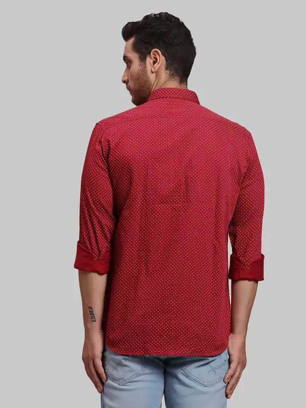Men Slim Fit Blue Shirt