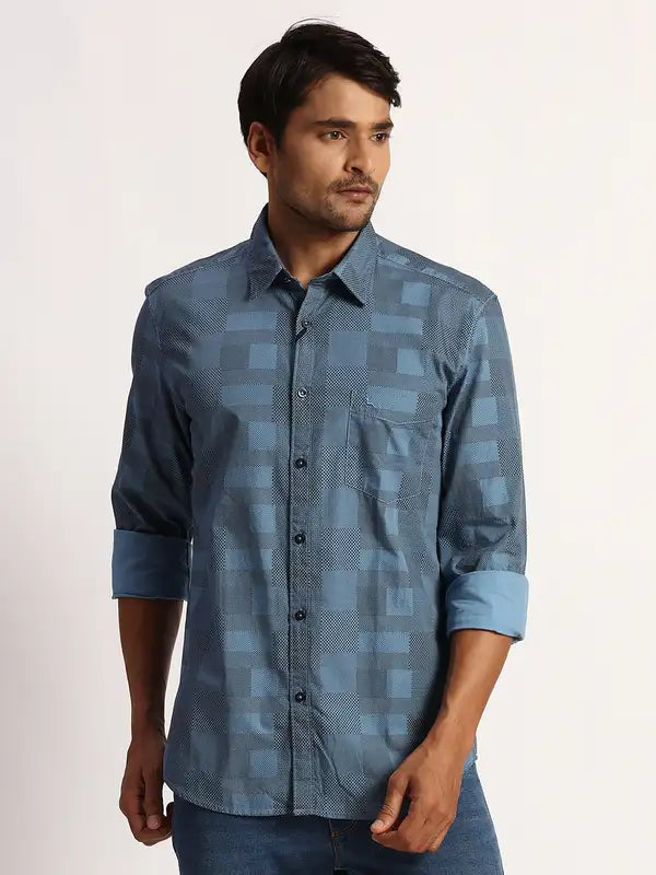 Men Slim Fit Black Shirt