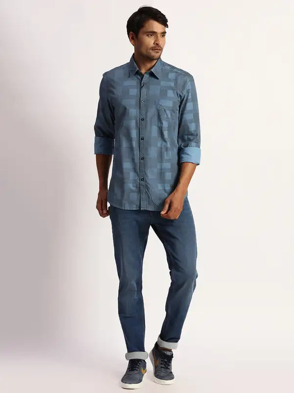 Men Slim Fit Black Shirt