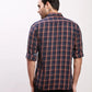 Parx Men Orange Print Slim Fit Cotton Full Sleeve Shirts