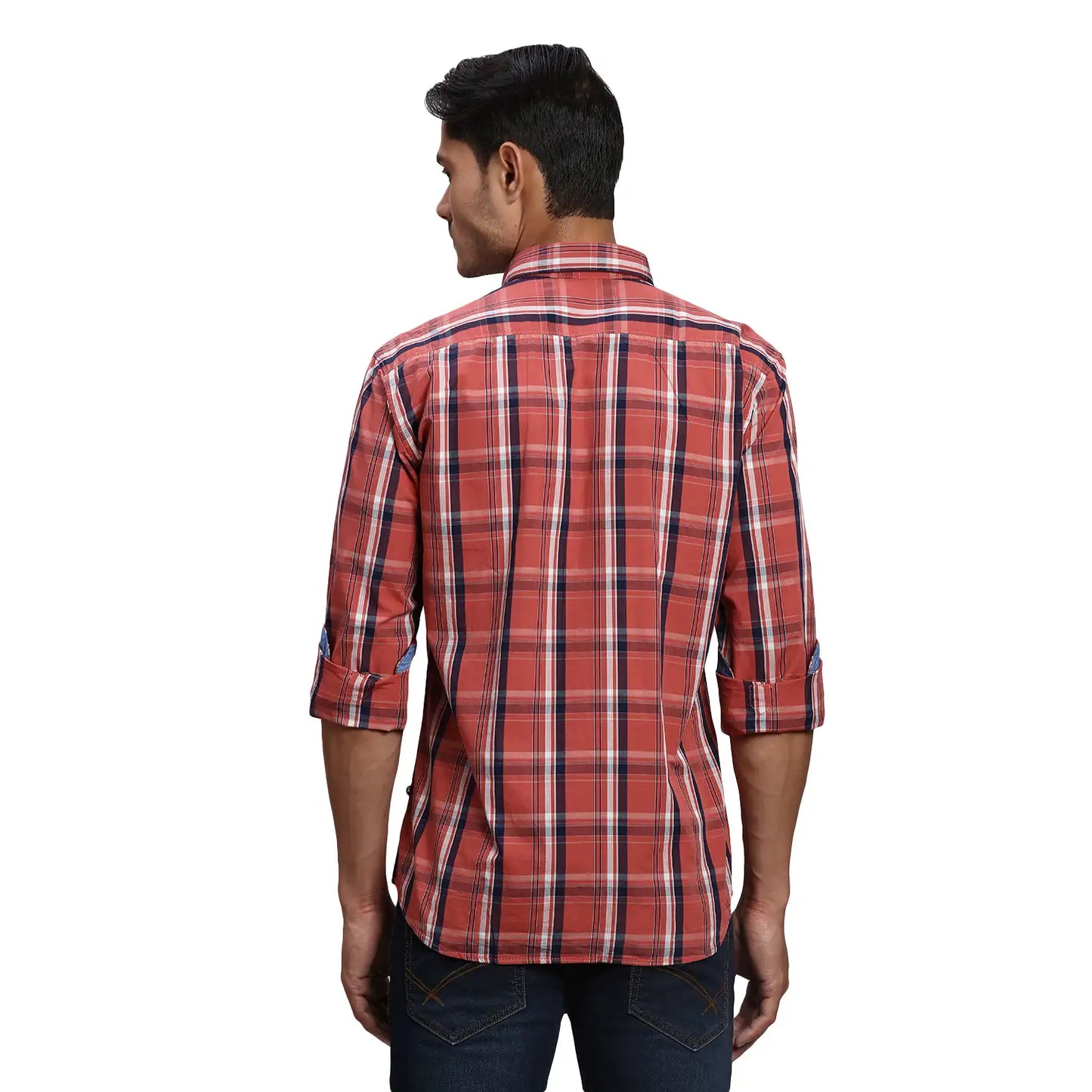 Men Slim Fit Grey Shirt