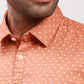 Parx Men Green Print Slim Fit Cotton Full Sleeve Shirts