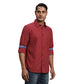 Men Slim Fit Orange Shirt