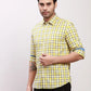 Parx Men Red Checks Slim Fit Cotton Full Sleeve Shirts