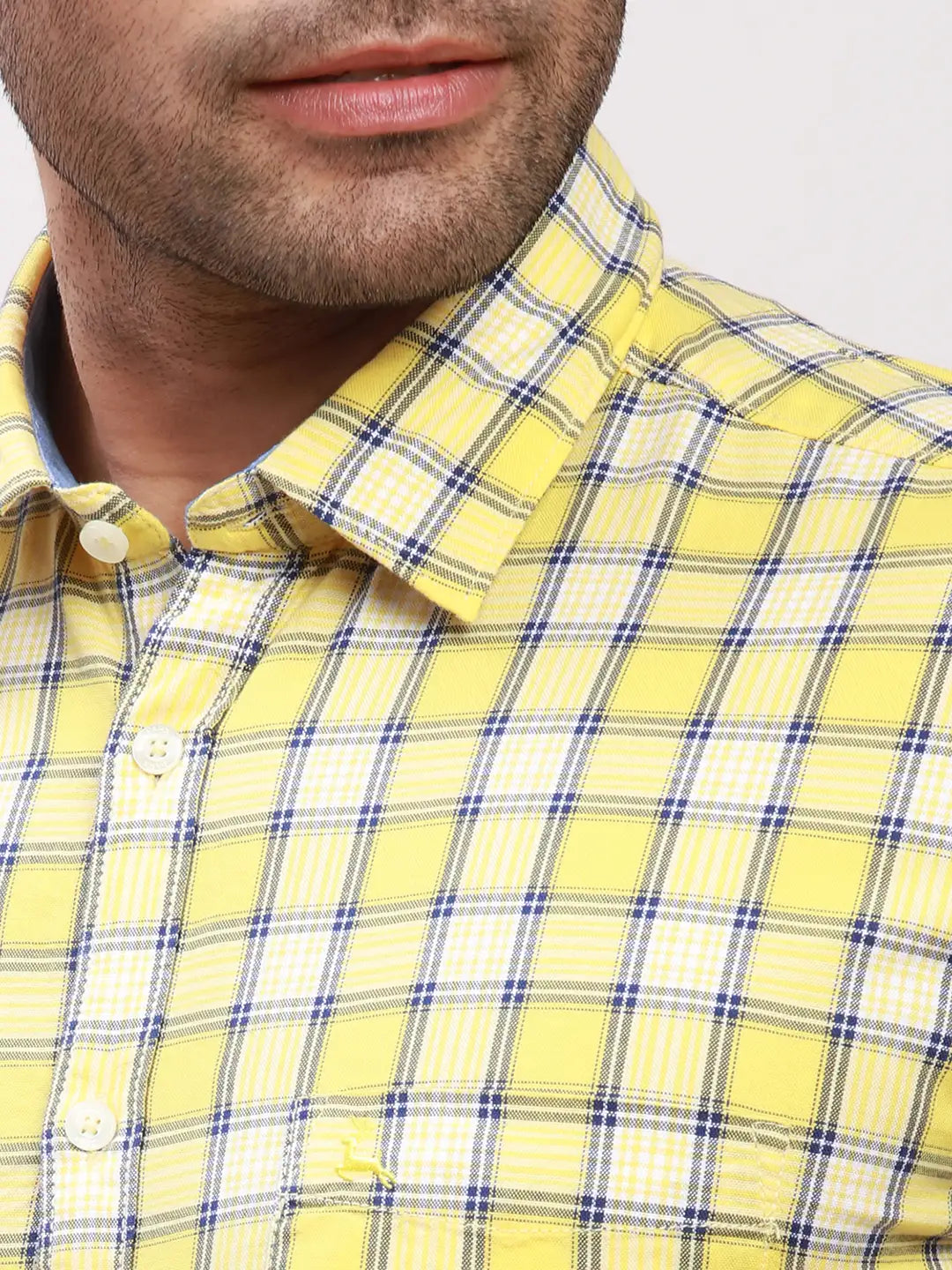 Parx Men Red Checks Slim Fit Cotton Full Sleeve Shirts