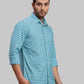 Men Slim Fit Green Shirt