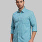 Men Slim Fit Green Shirt