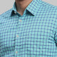 Men Slim Fit Green Shirt